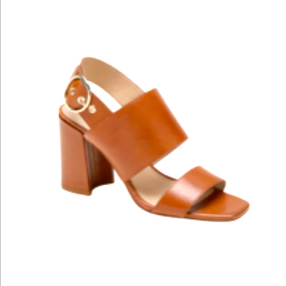 Banana Republic two strap block heel sandal (8.5)